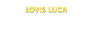 Der Vorname Lovis Luca